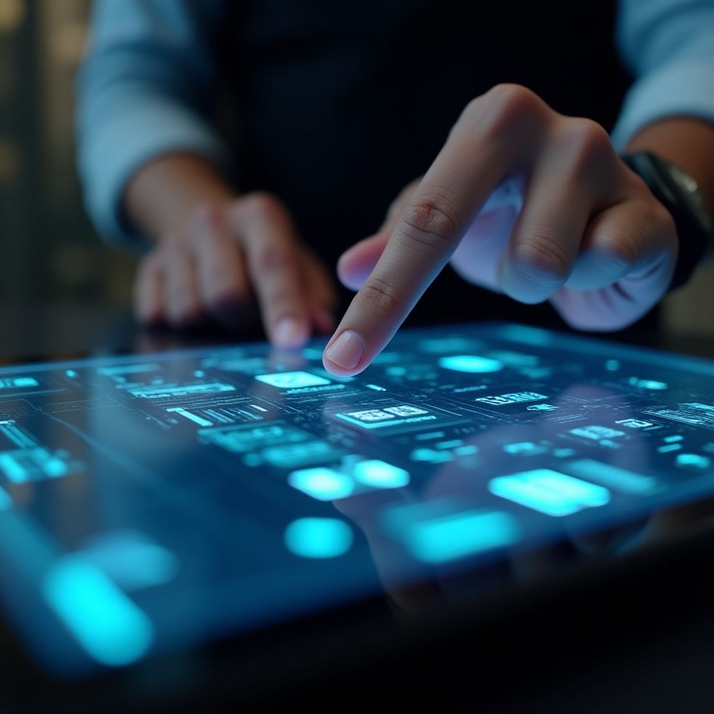 Diseñador UX trabajando en una interfaz